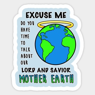 Save Mother Earth Planet Day Gaea Climate Change Nature Sticker